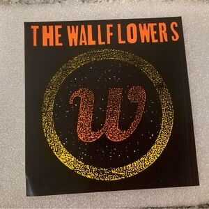 Wallflower Vibrant Orange and Black Vintage 90s Sticker